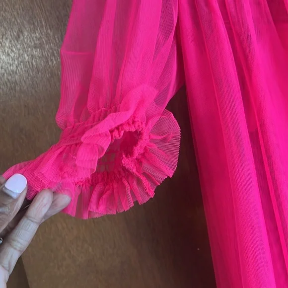 Sheer Pink Dress🩷 - Picture 5 of 5